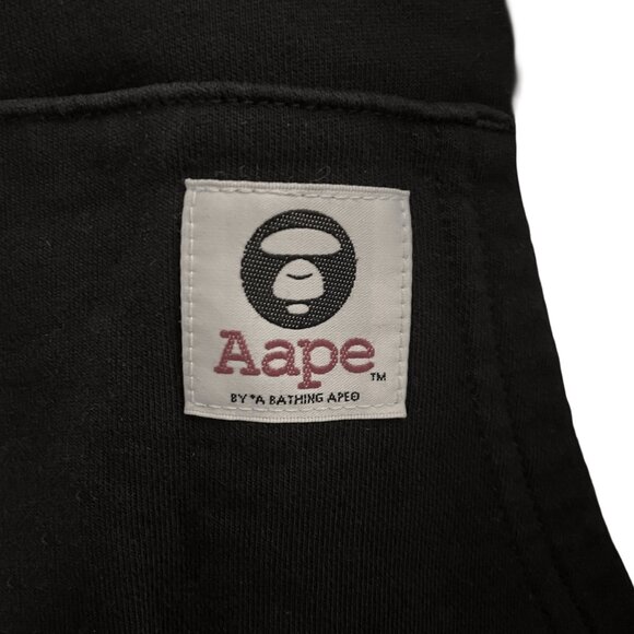 black AAPE by A Bathing Ape "AAPE NOW" hoodie. - Picture 5 of 6